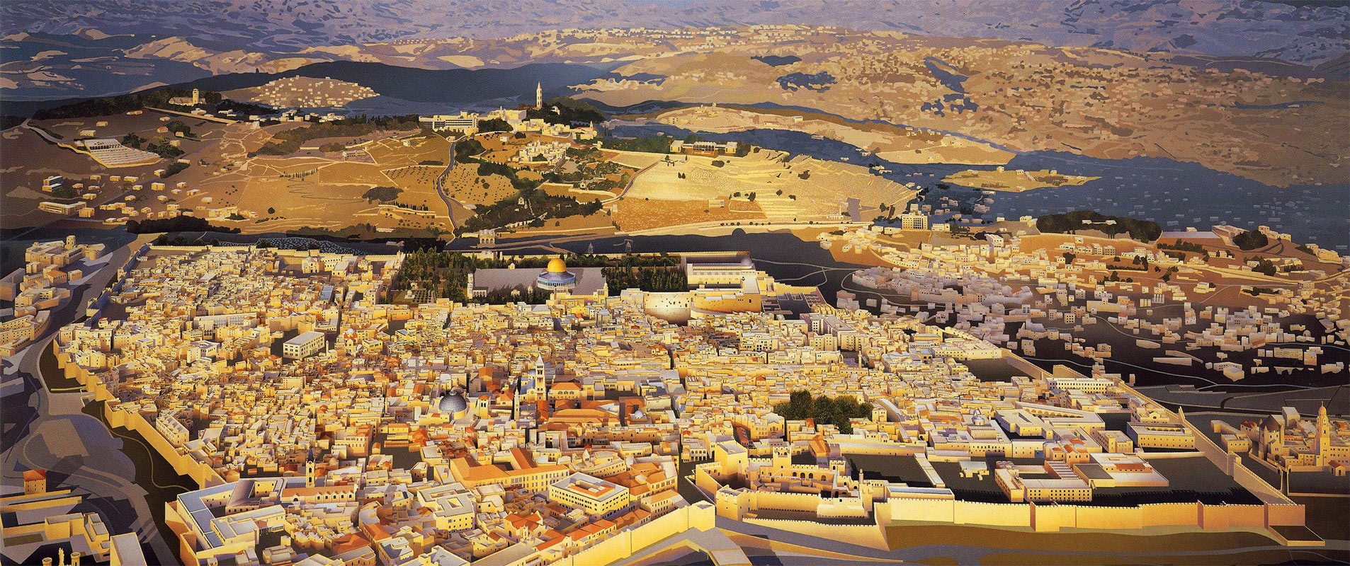 Panorama of Jerusalem – the holy city that unites the three Abrahamic religions
