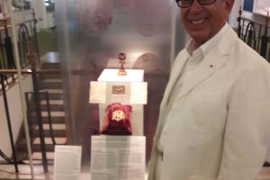 Professor Khalili with the Ashes Trophy at Lords