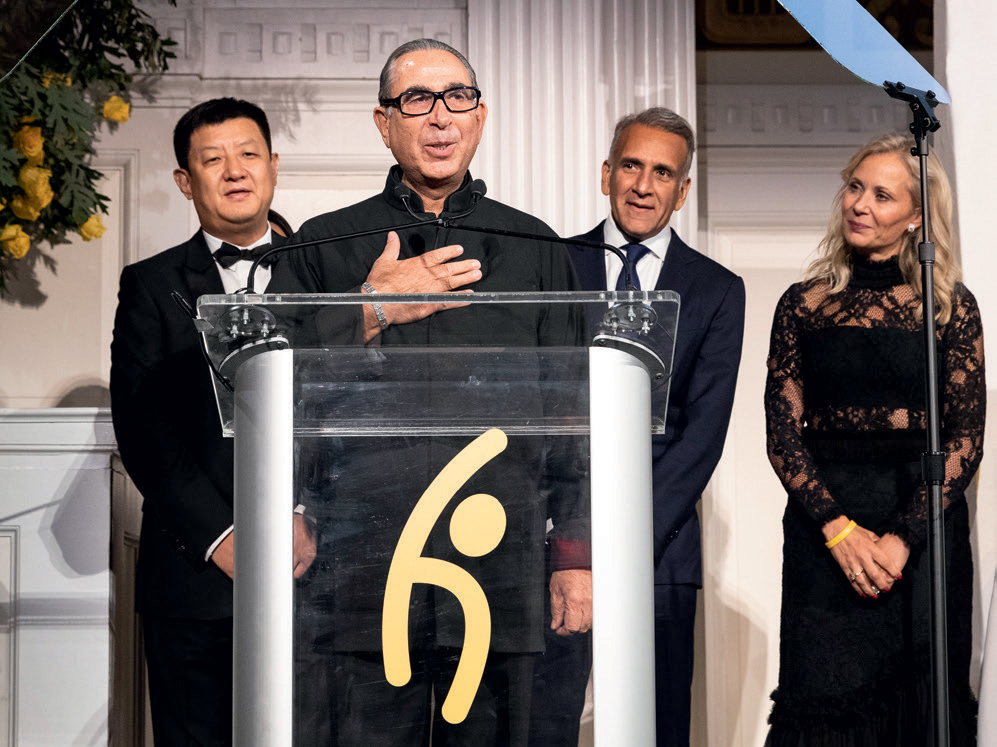 Professor Khalili speaking at the 2018 Global Hope Coalition Annual Awards Dinner